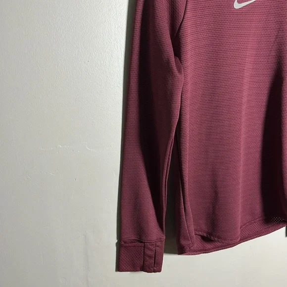 Nike Womens Aeroreact Golf/Casual Turtleneck Long Sleeve Pullover Maroon Sz Sm - Picture 4 of 12